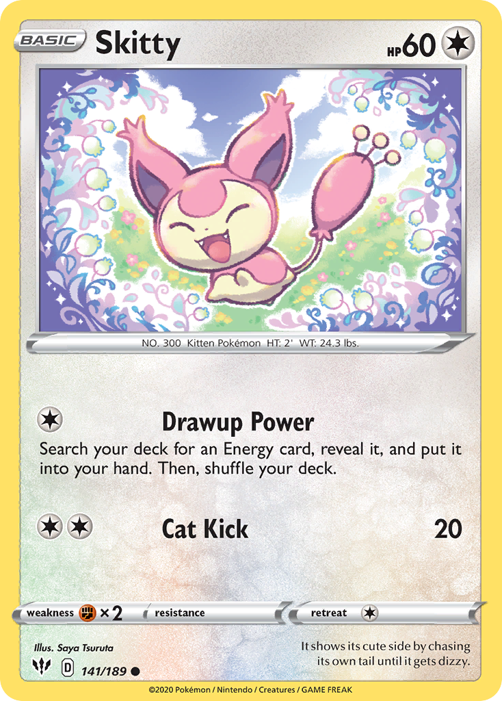 Skitty (141/189) [Sword & Shield: Darkness Ablaze] | Gear Gaming Fayetteville