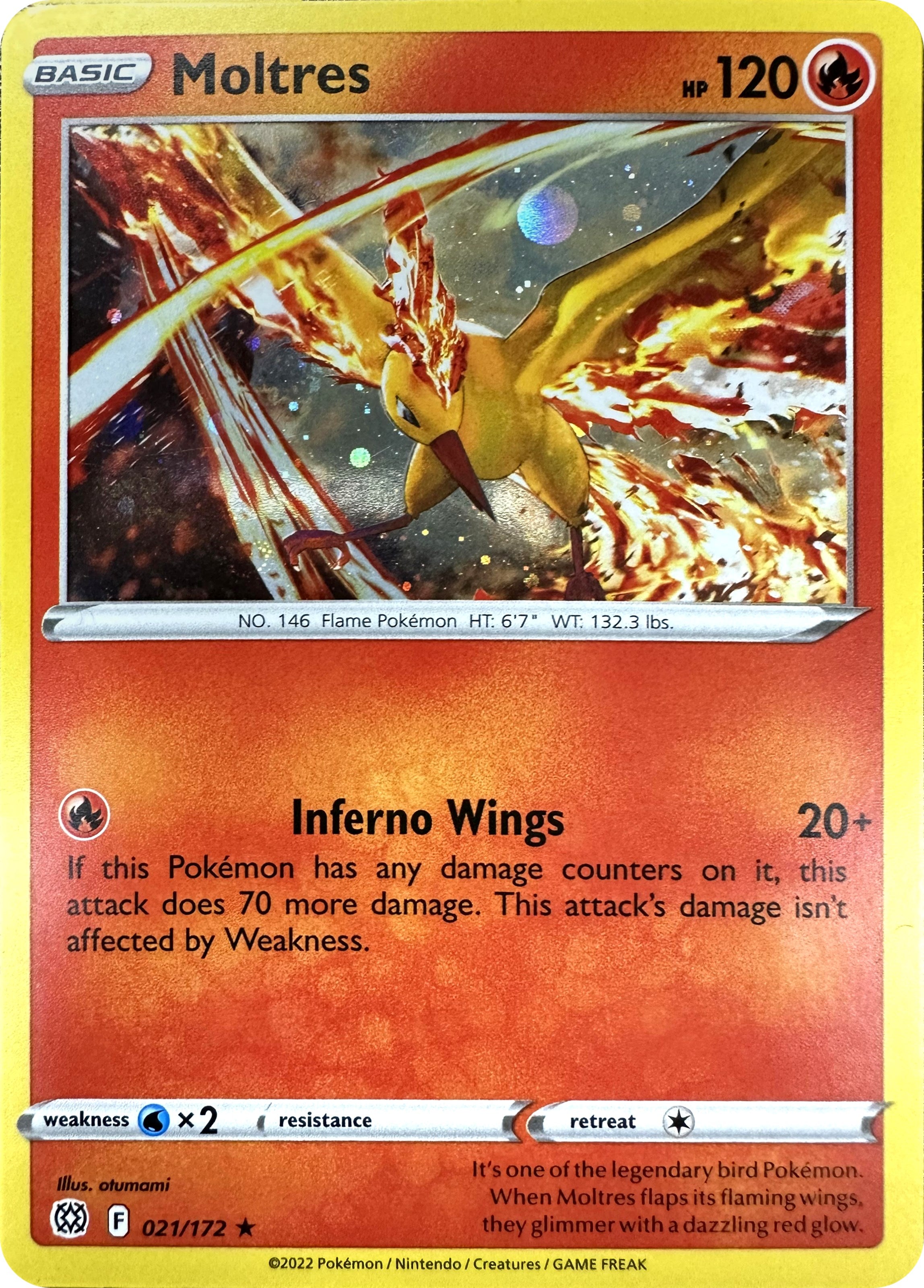 Moltres (021/172) (Cosmos Holo) [Sword & Shield: Brilliant Stars] | Gear Gaming Fayetteville