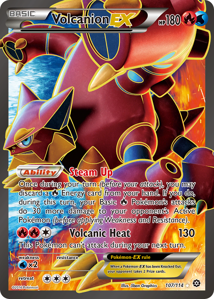 Volcanion EX (107/114) [XY: Steam Siege] | Gear Gaming Fayetteville