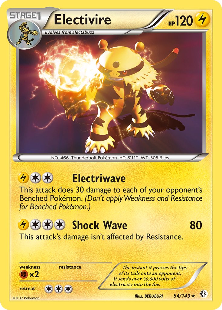 Electivire (54/149) (Theme Deck Exclusive) [Black & White: Boundaries Crossed] | Gear Gaming Fayetteville