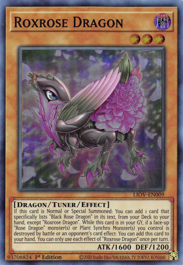 Roxrose Dragon [LIOV-EN009] Super Rare | Gear Gaming Fayetteville