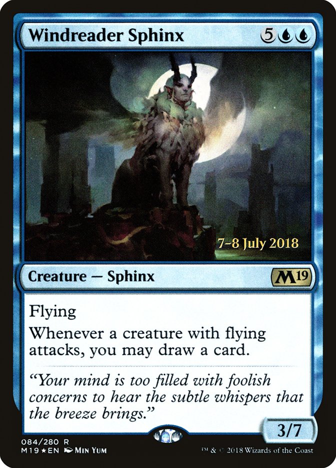 Windreader Sphinx [Core Set 2019 Prerelease Promos] | Gear Gaming Fayetteville