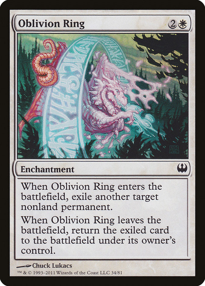 Oblivion Ring [Duel Decks: Knights vs. Dragons] | Gear Gaming Fayetteville