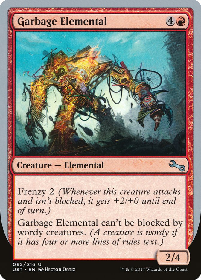 Garbage Elemental (2/4 Creature) [Unstable] | Gear Gaming Fayetteville