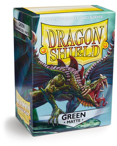 Dragon Shield Regular Matte (100ct) Green | Gear Gaming Fayetteville