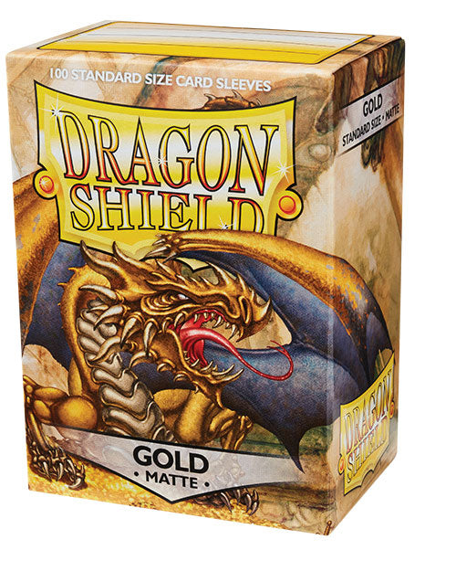 Dragon Shield Regular Matte (100ct) Gold | Gear Gaming Fayetteville