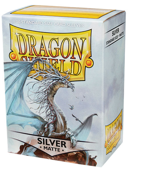 Dragon Shield Regular Matte (100ct) Silver | Gear Gaming Fayetteville