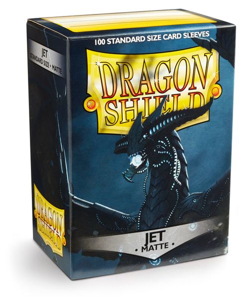 Dragon Shield Regular Matte (100ct) Jet | Gear Gaming Fayetteville