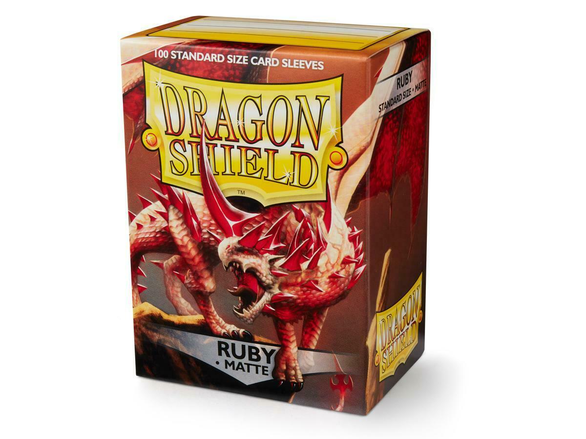 Dragon Shield Regular Matte (100ct) Ruby | Gear Gaming Fayetteville
