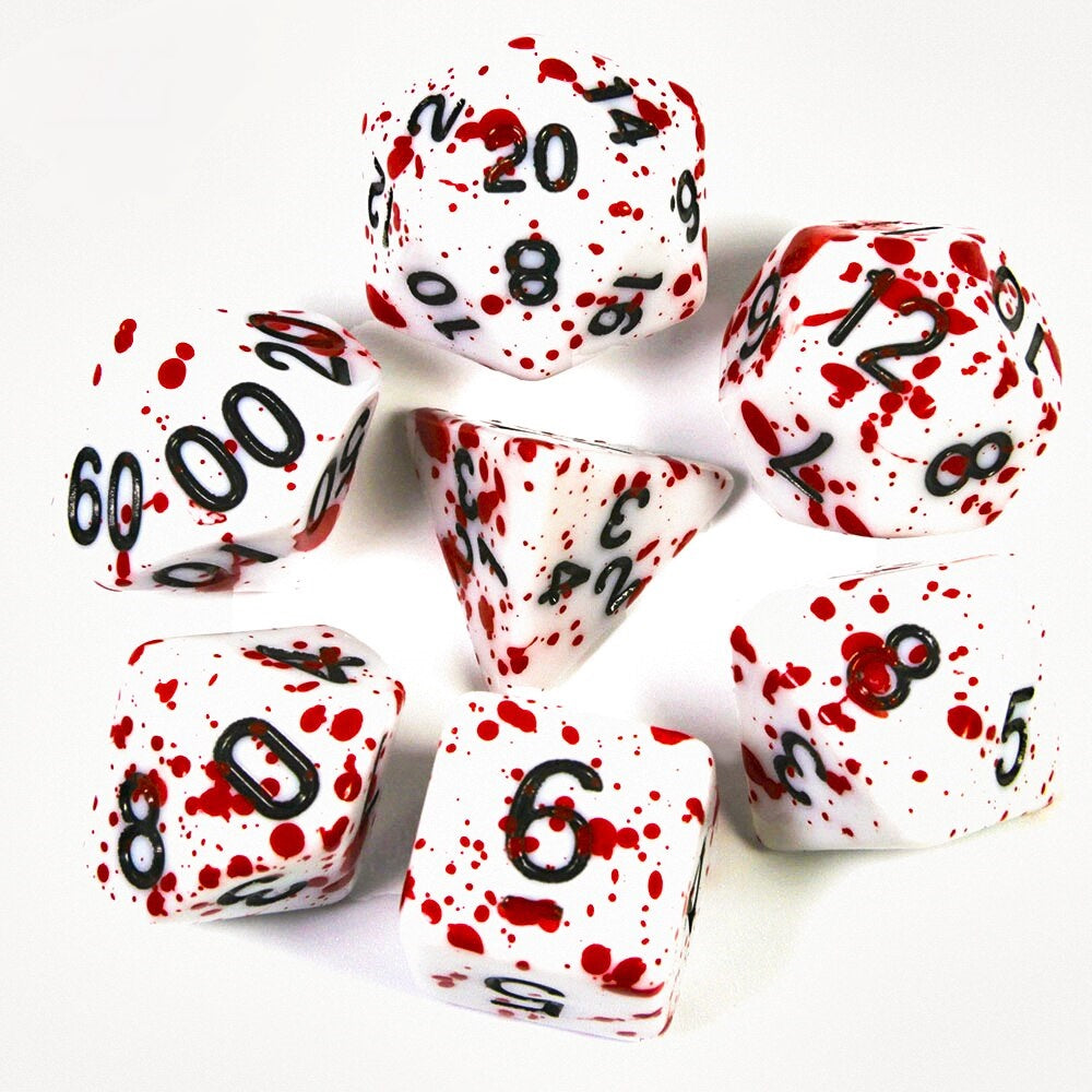 Blood 7pcs Dice Set | Gear Gaming Fayetteville