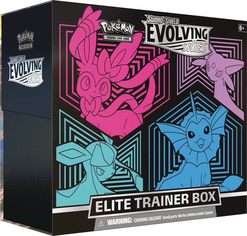 Evolving Skies Elite Trainer Box [Glaceon/Vaporeon/Sylveon/Espeon] | Gear Gaming Fayetteville