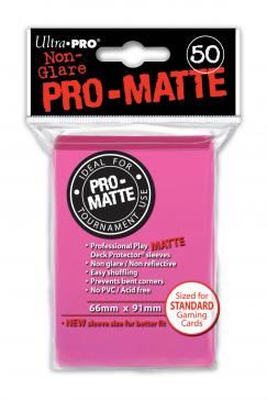 Ultra Pro Regular Matte (50ct) Bright Pink | Gear Gaming Fayetteville