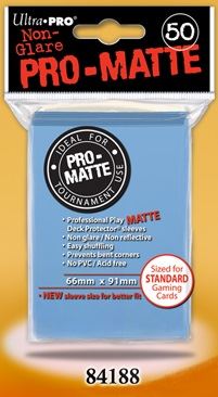 Ultra Pro Regular Matte (50ct) Light Blue | Gear Gaming Fayetteville