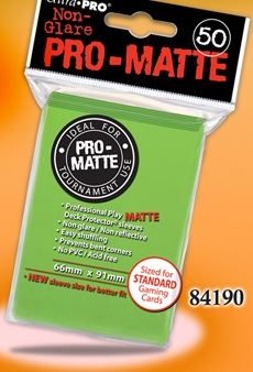 Ultra Pro Regular Matte (50ct) Lime Green | Gear Gaming Fayetteville