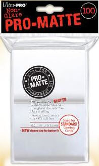 Ultra Pro Regular Matte (100ct) White | Gear Gaming Fayetteville