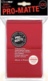 Ultra Pro Regular Matte (100ct) Red | Gear Gaming Fayetteville