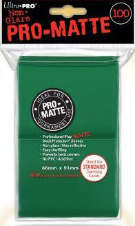 Ultra Pro Regular Matte (100ct) Green | Gear Gaming Fayetteville