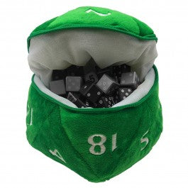 Ultra Pro Plush D20 Dice Bag Green | Gear Gaming Fayetteville