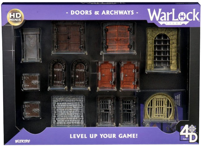 Wizkids Warlock Tiles - Doors & Archways | Gear Gaming Fayetteville