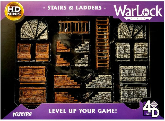 Wizkids Warlock Tiles - Stairs & Ladders | Gear Gaming Fayetteville