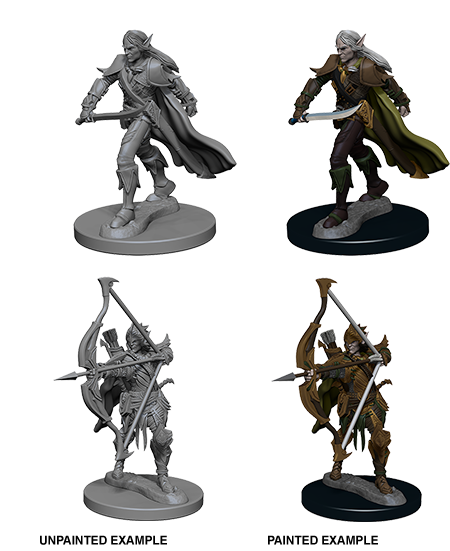 Pathfinder Unpainted Miniatures - Elf Male Fighter | Gear Gaming Fayetteville