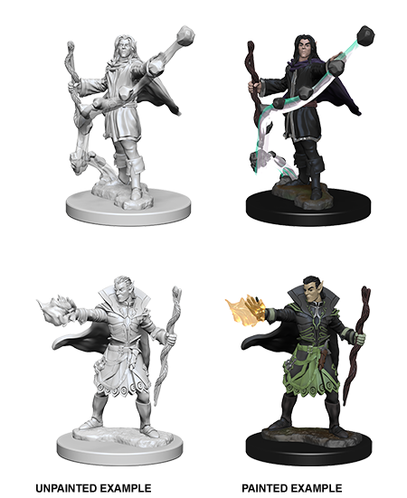 Pathfinder Unpainted Miniatures - Elf Male Sorcerer | Gear Gaming Fayetteville