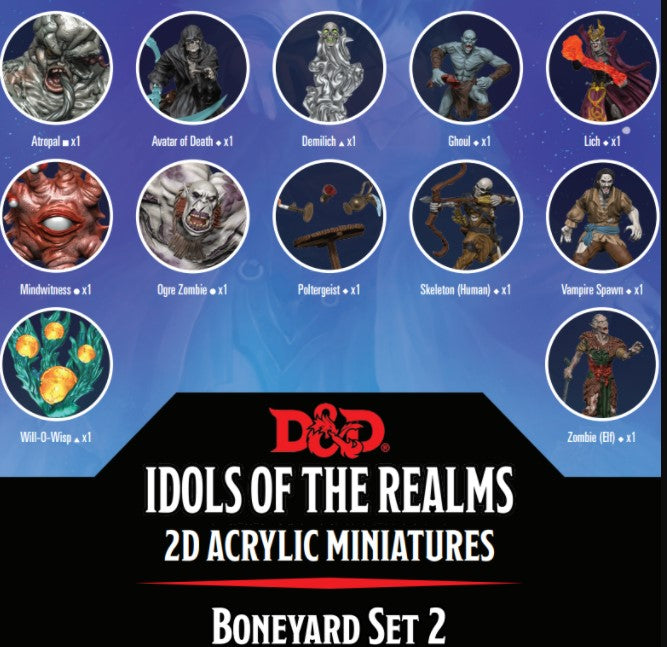 D&D Idols of the Realms: Boneyard: 2D Set 2 | Gear Gaming Fayetteville