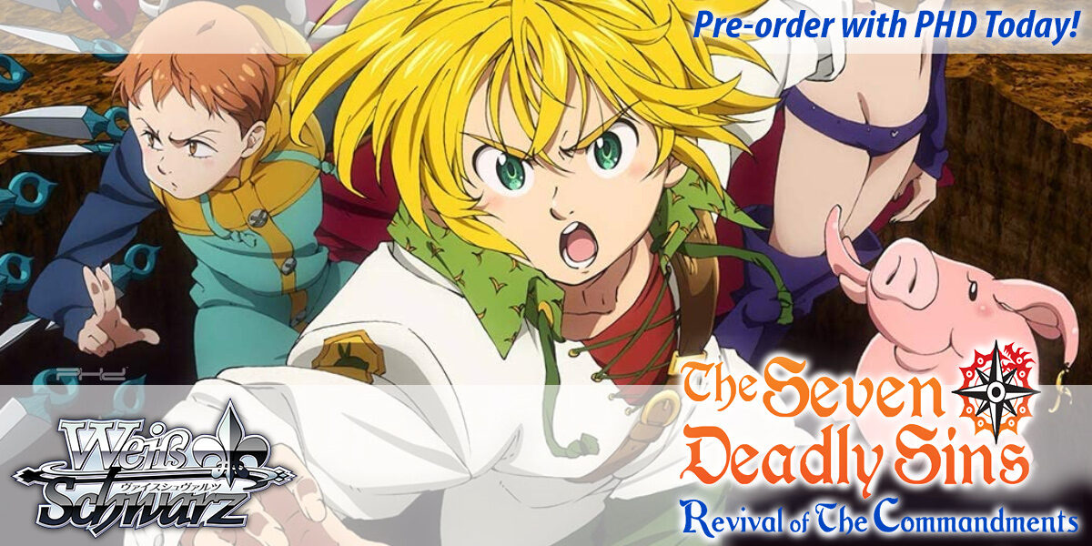 Weiss Schwarz: The Seven Deadly Sins, Revival of the Commandments Booster Box PREORDER | Gear Gaming Fayetteville