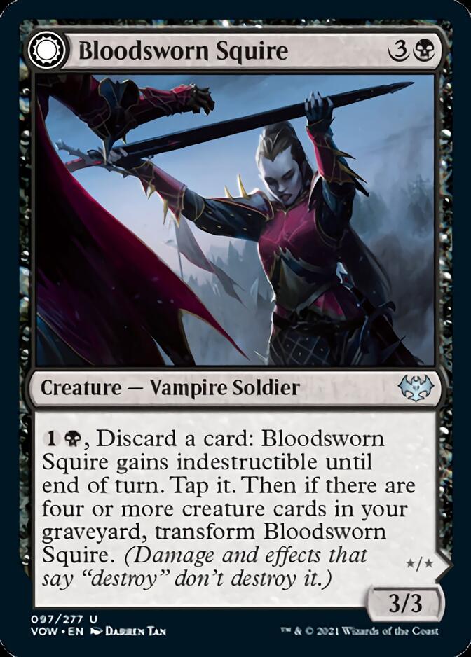 Bloodsworn Squire // Bloodsworn Knight [Innistrad: Crimson Vow] | Gear Gaming Fayetteville