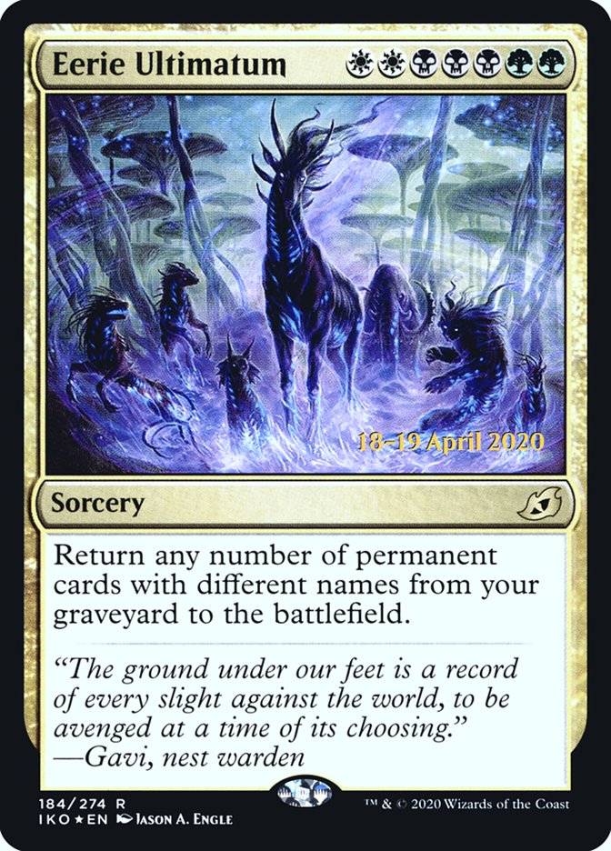 Eerie Ultimatum [Ikoria: Lair of Behemoths Prerelease Promos] | Gear Gaming Fayetteville