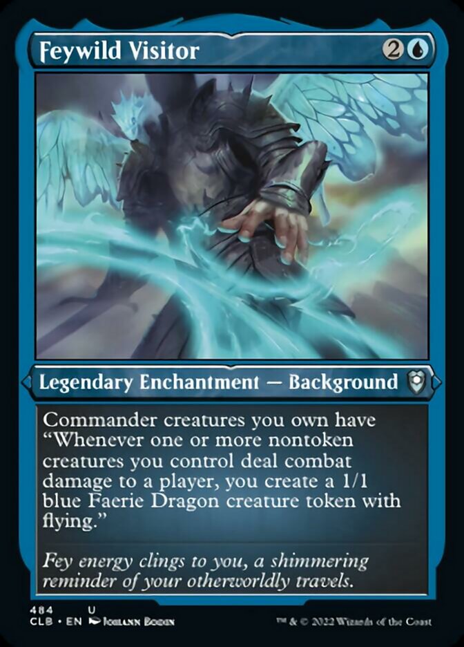 Feywild Visitor (Foil Etched) [Commander Legends: Battle for Baldur's Gate] | Gear Gaming Fayetteville