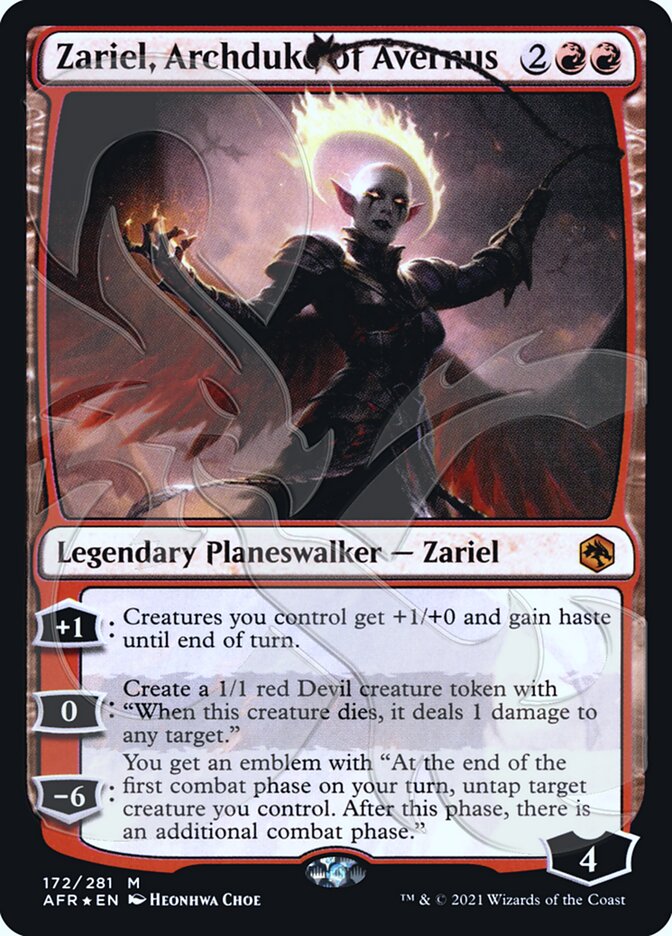 Zariel, Archduke of Avernus (Ampersand Promo) [Dungeons & Dragons: Adventures in the Forgotten Realms Promos] | Gear Gaming Fayetteville