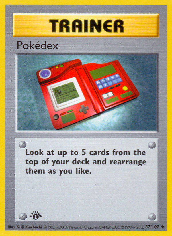 Pokedex (87/102) (Shadowless) [Base Set 1st Edition] | Gear Gaming Fayetteville