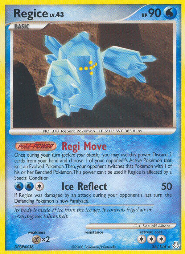 Regice (36/146) [Diamond & Pearl: Legends Awakened] | Gear Gaming Fayetteville