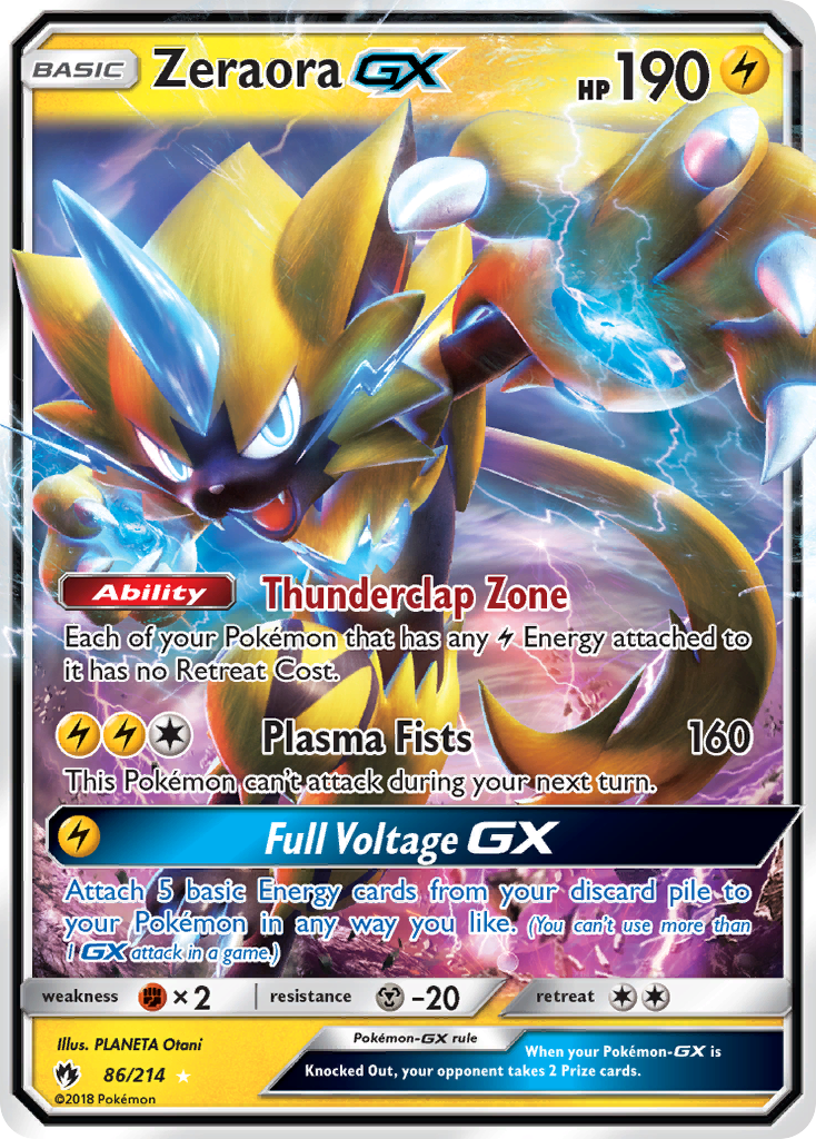 Zeraora GX (86/214) [Sun & Moon: Lost Thunder] | Gear Gaming Fayetteville