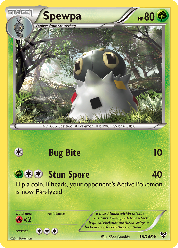 Spewpa (16/146) [XY: Base Set] | Gear Gaming Fayetteville