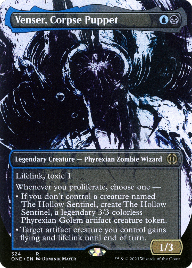 Venser, Corpse Puppet (Borderless Ichor) [Phyrexia: All Will Be One] | Gear Gaming Fayetteville