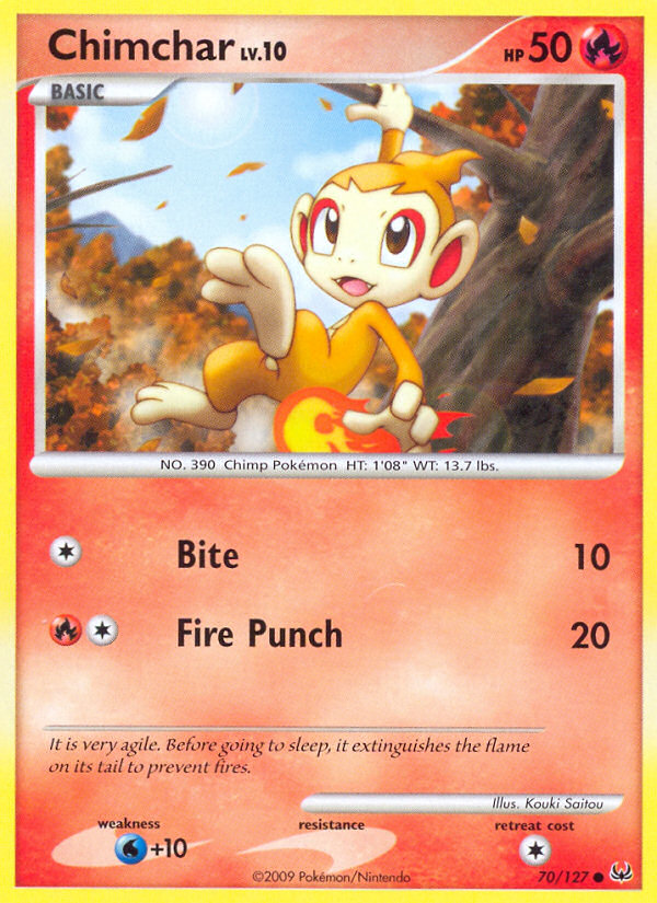 Chimchar (70/127) [Platinum: Base Set] | Gear Gaming Fayetteville