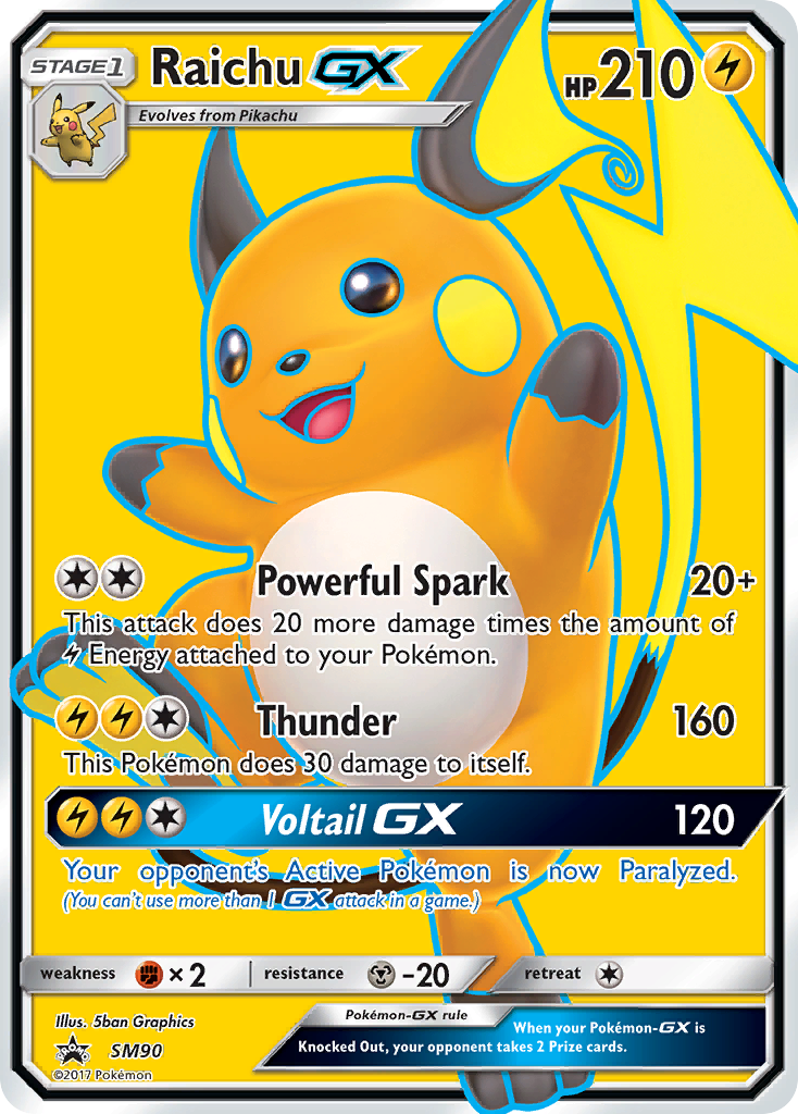 Raichu GX (SM90) [Sun & Moon: Black Star Promos] | Gear Gaming Fayetteville