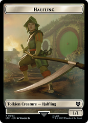 Halfling // Treasure Token [The Lord of the Rings: Tales of Middle-Earth Commander Tokens] | Gear Gaming Fayetteville