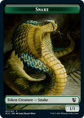 Spirit // Snake Double-Sided Token [Innistrad: Midnight Hunt Commander Tokens] | Gear Gaming Fayetteville