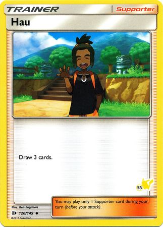 Hau (120/149) (Pikachu Stamp #33) [Battle Academy 2020] | Gear Gaming Fayetteville