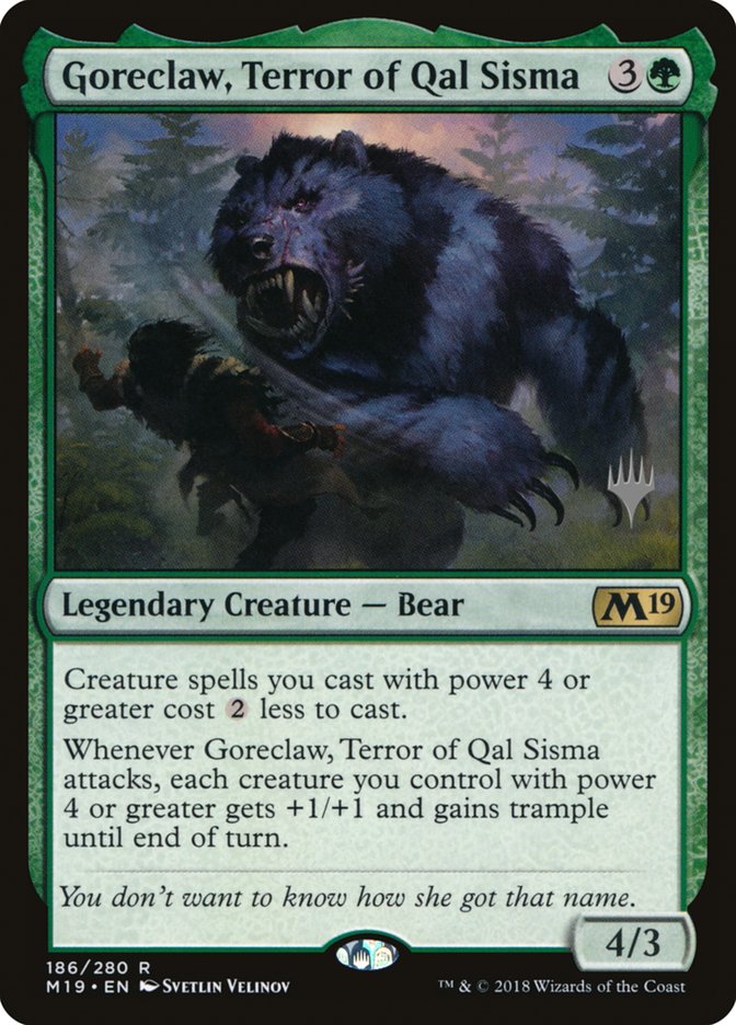 Goreclaw, Terror of Qal Sisma (Promo Pack) [Core Set 2019 Promos] | Gear Gaming Fayetteville