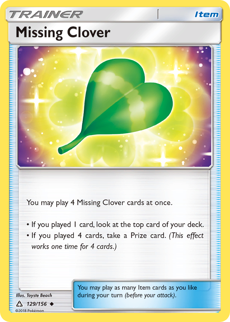 Missing Clover (129/156) [Sun & Moon: Ultra Prism] | Gear Gaming Fayetteville