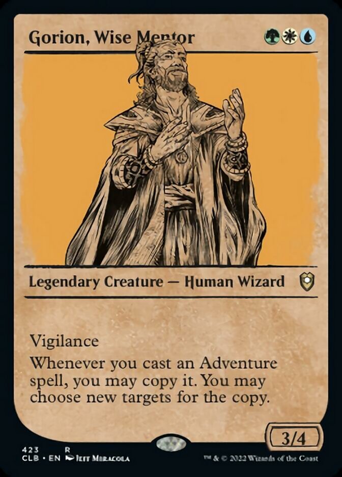 Gorion, Wise Mentor (Showcase) [Commander Legends: Battle for Baldur's Gate] | Gear Gaming Fayetteville