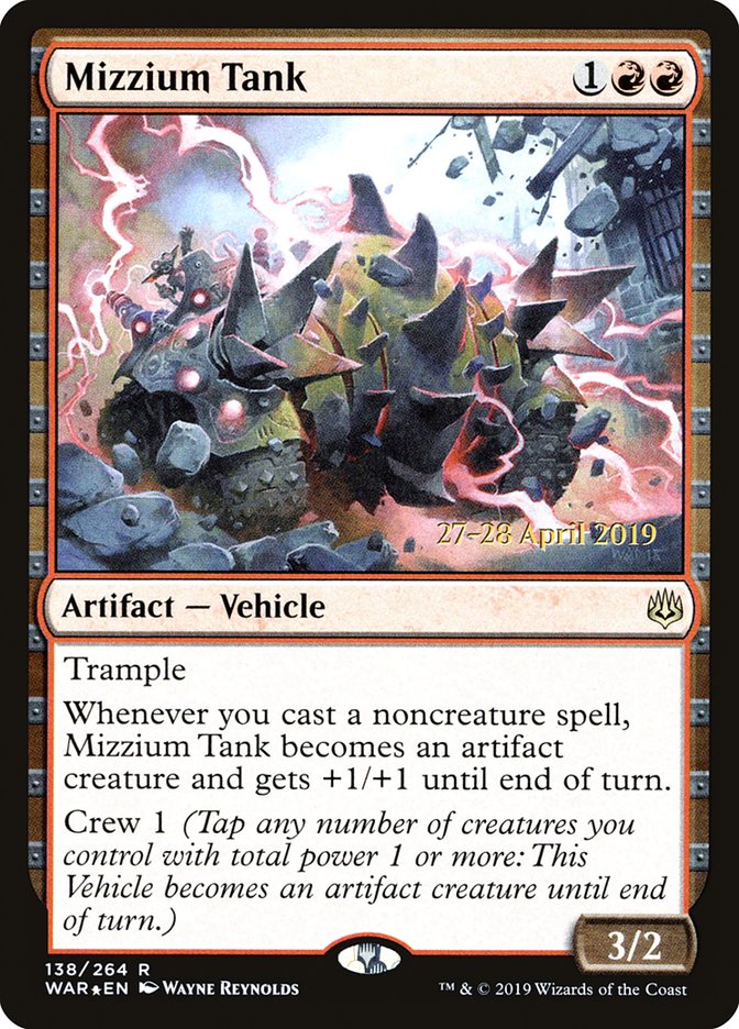 Mizzium Tank [War of the Spark Prerelease Promos] | Gear Gaming Fayetteville