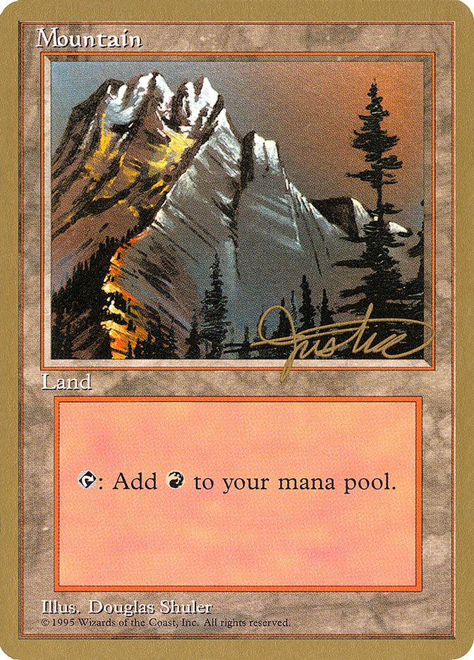 Mountain (mj373) (Mark Justice) [Pro Tour Collector Set] | Gear Gaming Fayetteville