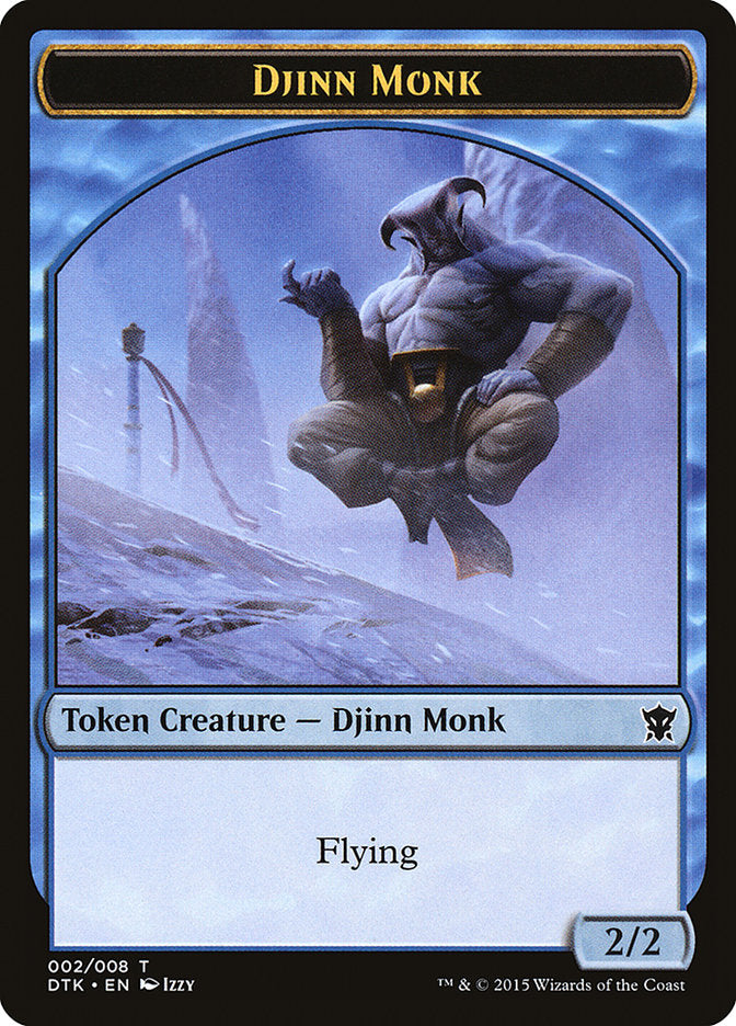 Djinn Monk Token [Dragons of Tarkir Tokens] | Gear Gaming Fayetteville