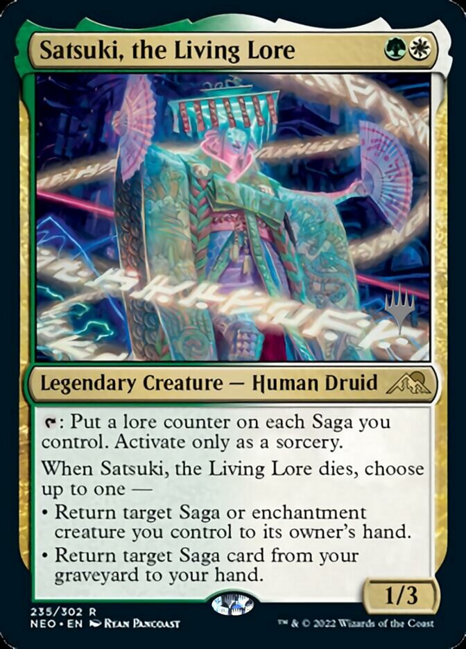 Satsuki, the Living Lore (Promo Pack) [Kamigawa: Neon Dynasty Promos] | Gear Gaming Fayetteville