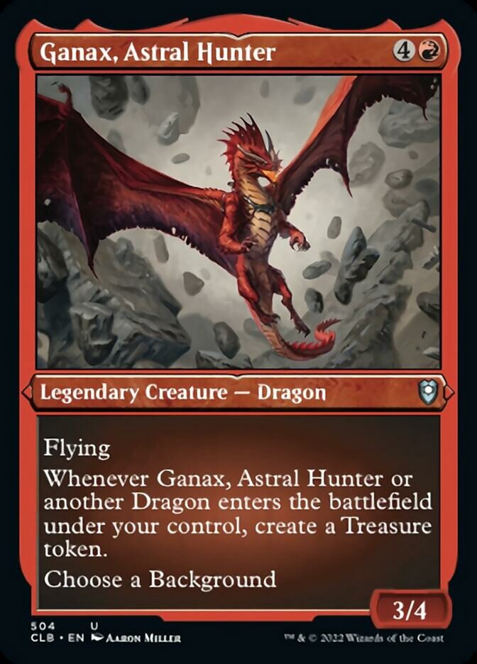 Ganax, Astral Hunter (Foil Etched) [Commander Legends: Battle for Baldur's Gate] | Gear Gaming Fayetteville